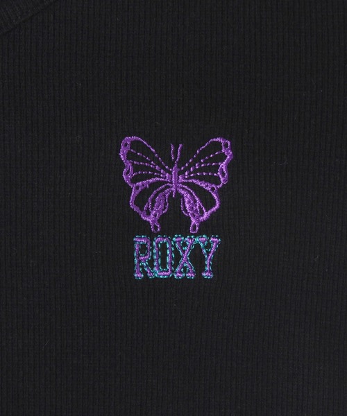 ROXY(ロキシー)の「BUTTERFLY TEE/ロキシー半袖Tシャツ(Tシャツ/カットソー・レディース・ブラック/ホワイト/パープル・MEDIUM/LARGE)」の12枚目の写真