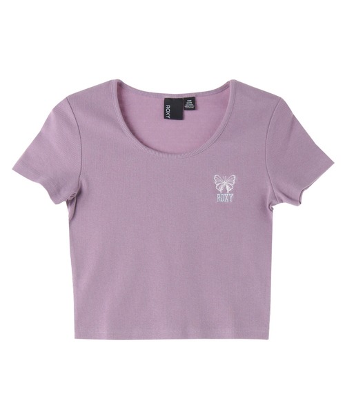 ROXY(ロキシー)の「BUTTERFLY TEE/ロキシー半袖Tシャツ(Tシャツ/カットソー・レディース・ブラック/ホワイト/パープル・MEDIUM/LARGE)」の14枚目の写真