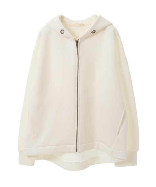 MELROSE claire(メルローズ クレール)の「【スッキリとスポーティーで上品な生地感☆大人っぽく落ち着きのあるパーカー♪】(パーカー・レディース・オフホワイト/ベージュ/ブラック・FREE)」の5枚目の写真
