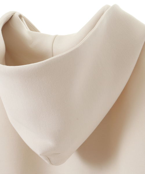 MELROSE claire(メルローズ クレール)の「【スッキリとスポーティーで上品な生地感☆大人っぽく落ち着きのあるパーカー♪】(パーカー・レディース・オフホワイト/ベージュ/ブラック・FREE)」の11枚目の写真