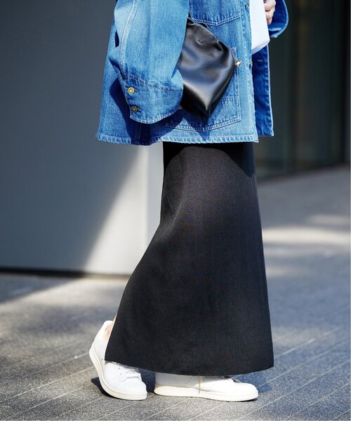 JOURNAL STANDARD（ジャーナルスタンダード）の「《追加3》Pフライスロングスカート（スカート・レディース・ブラウン/ブラック・FREE）」の6枚目の写真