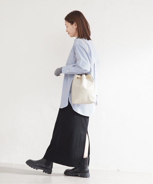 JOURNAL STANDARD（ジャーナルスタンダード）の「《追加3》Pフライスロングスカート（スカート・レディース・ブラウン/ブラック・FREE）」の8枚目の写真