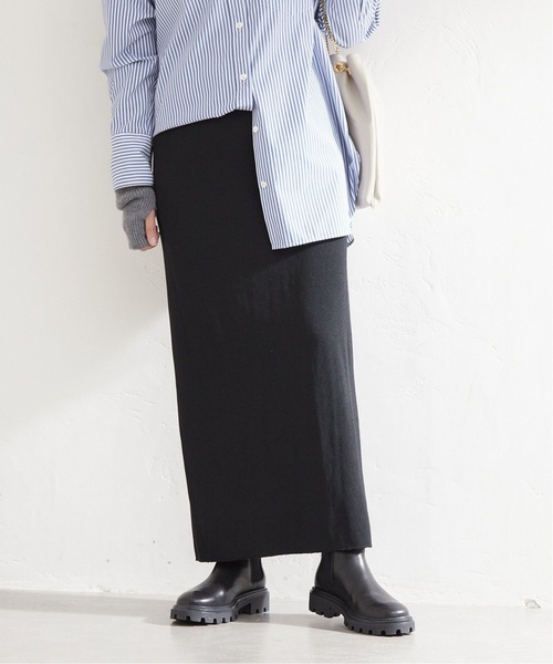 JOURNAL STANDARD（ジャーナルスタンダード）の「《追加3》Pフライスロングスカート（スカート・レディース・ブラウン/ブラック・FREE）」の10枚目の写真
