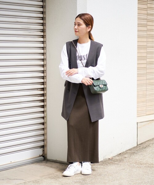 JOURNAL STANDARD（ジャーナルスタンダード）の「《追加3》Pフライスロングスカート（スカート・レディース・ブラウン/ブラック・FREE）」の19枚目の写真