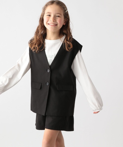 GLOBAL WORK(グローバルワーク)の「イージーケアセットアップ/183982(ワンピース・キッズ・ブラック・110cm/130cm/140cm/150cm/160cm/100cm/120cm)」の1枚目の写真