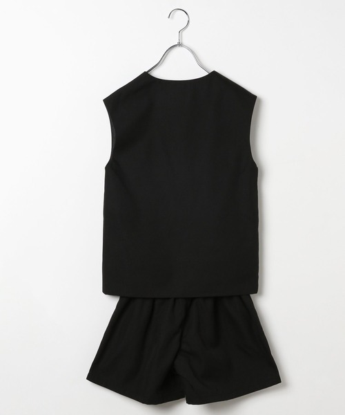 GLOBAL WORK(グローバルワーク)の「イージーケアセットアップ/183982(ワンピース・キッズ・ブラック・110cm/130cm/140cm/150cm/160cm/100cm/120cm)」の3枚目の写真