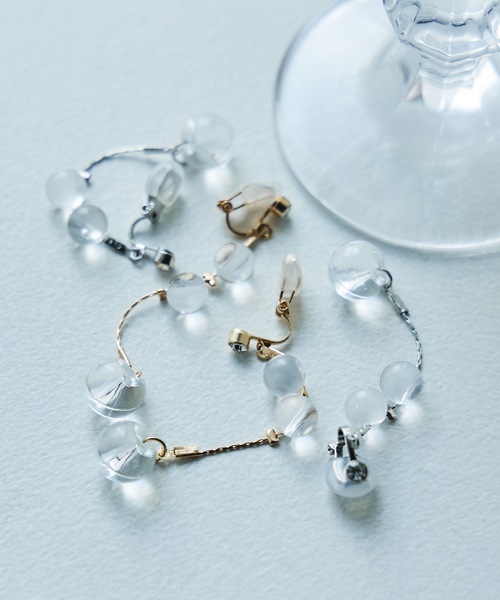 niana（ニアナ）の「大粒クリアパールドロップイヤリング（イヤリング・レディース・ゴールド/シルバー・FREE）」の9枚目の写真