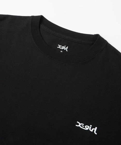 X-girl（エックスガール）の「VERTICAL WORD LOGO S/S TEE DRESS（ワンピース・レディース・ブラック/ライトパープル/オリーブ・S/M）」の7枚目の写真