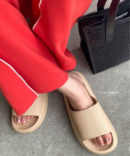 Casselini(キャセリーニ)の「Casselini(キャセリーニ)フォームサンダル(サンダル・レディース・ホワイト/ブラック/ベージュ/グリーン/ブルー/イエロー/ピンク/オレンジ・M)」の18枚目の写真