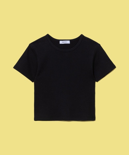 FOREVER 21(フォーエバー トゥエンティーワン)の「【BASIC】クロップドTシャツ(Tシャツ/カットソー・レディース・オレンジ/ライトインディゴブルー/オフホワイト/ブラック・SMALL/MEDIUM)」の17枚目の写真