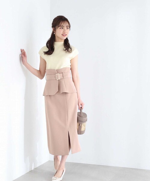 PROPORTION BODY DRESSING（プロポーションボディドレッシング）の「フレンチスリーブニット / 1213170400（ニット/セーター・レディース・オフホワイト/ライトグリーン/ダークグレー・FREE）」の16枚目の写真