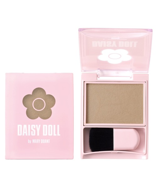 MARY QUANT（マリークワント）の「デイジードール パウダーブラッシュ（チーク・レディース・GD-01 シアーゴールド/BR-01 モカブラウン/PK-01 ピオニーピンク/O-01 ウォームオレンジ/PK-02 ライラックピンク/O-02 チョコレートカヌレ/R-01 アップルキャンディ/LV-01 ユレルラベンダー・FREE）」の2枚目の写真