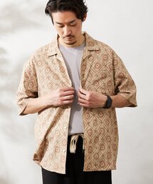 CALIFORNIA アモルファス オープンカラー半袖シャツ