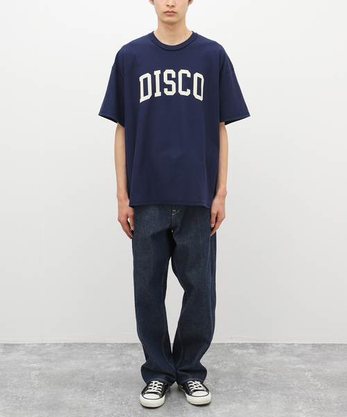 トップス ISNESS MUSIC C DISCO SWEATSHIRT ISNESS MUSIC / イズネス ミュージック DISCO FLOCKY PRINT T