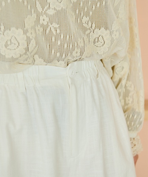 Crisp(クリスプ)の「ナチュラルパラシュートパンツ(カーゴパンツ・レディース・ブラウン/ホワイト・FREE)」の3枚目の写真