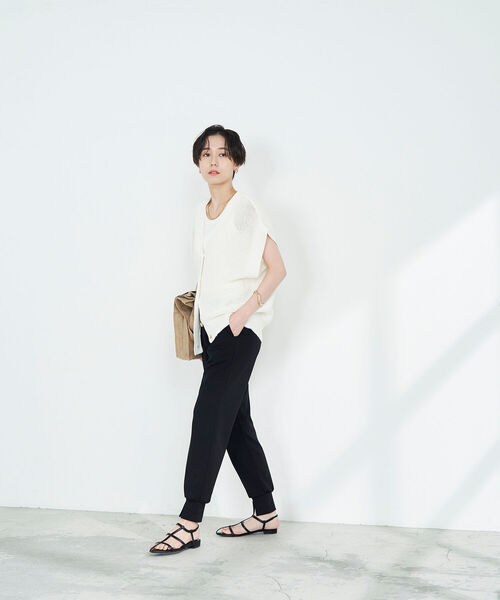 セール 20%OFF】ウォッシャブルペーパーヤーン2WAYベスト