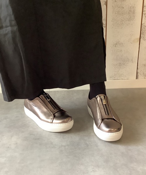 本革/軽量/210g/カップインソール】センタージップスリッポン ALL