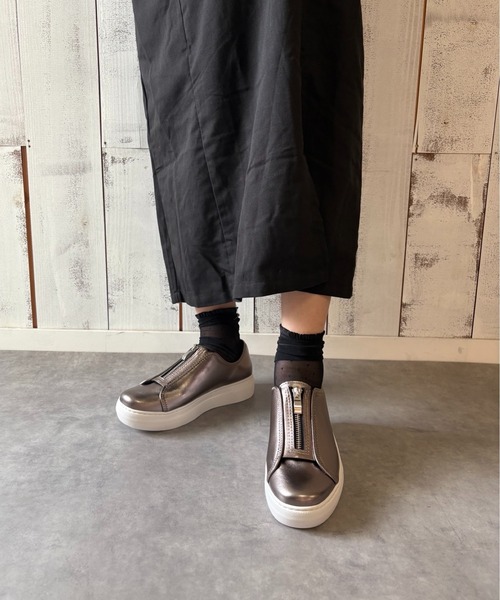 本革/軽量/210g/カップインソール】センタージップスリッポン ALL