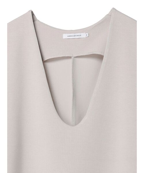 AMERICAN HOLIC（アメリカンホリック）の「Uネックポンチベスト（ベスト・レディース・ブラック/グレイッシュベージュ・L/M）」の16枚目の写真