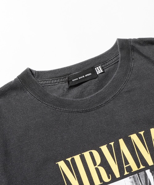 GOOD ROCK SPEED(グッドロックスピード)の「GOOD ROCK SPEED/グッドロックスピード NIRVANA TEE Tシャツ(Tシャツ/カットソー・メンズ・ブラック・M/XL)」の8枚目の写真