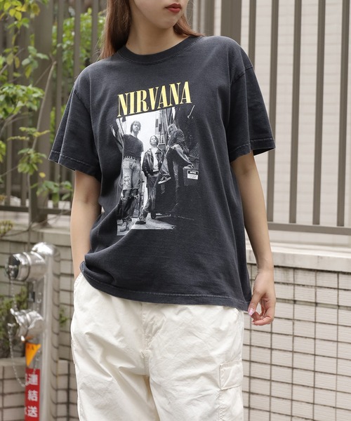 GOOD ROCK SPEED(グッドロックスピード)の「GOOD ROCK SPEED/グッドロックスピード NIRVANA TEE Tシャツ(Tシャツ/カットソー・メンズ・ブラック・M/XL)」の4枚目の写真