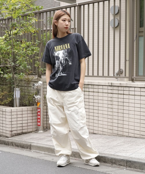 GOOD ROCK SPEED(グッドロックスピード)の「GOOD ROCK SPEED/グッドロックスピード NIRVANA TEE Tシャツ(Tシャツ/カットソー・メンズ・ブラック・M/XL)」の5枚目の写真