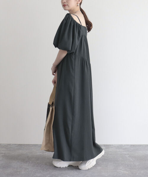 fredy emue（フレディエミュ）の「【fredyemueフレディエミュ】2WAYボリュームフレアワンピース（ワンピース・レディース・チャコールグレー/ブラック・38）」の16枚目の写真