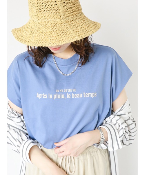 Samansa Mos2 blue（サマンサモスモスブルー）の「ライン入りペーパーハット（ハット・レディース・ベージュ/ブラウン/キャメル・ﾌﾘ-）」の10枚目の写真