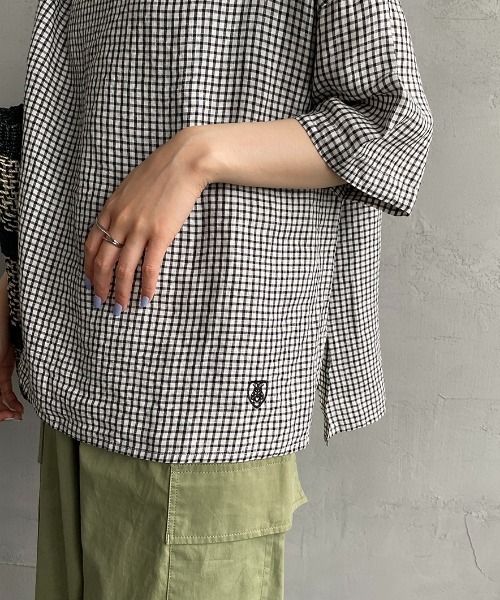 ORCIVAL/オーシバル] ボートネック プルオーバーリネンシャツ