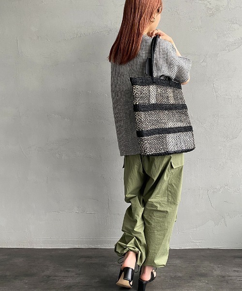 ORCIVAL/オーシバル] ボートネック リネンチェックシャツ