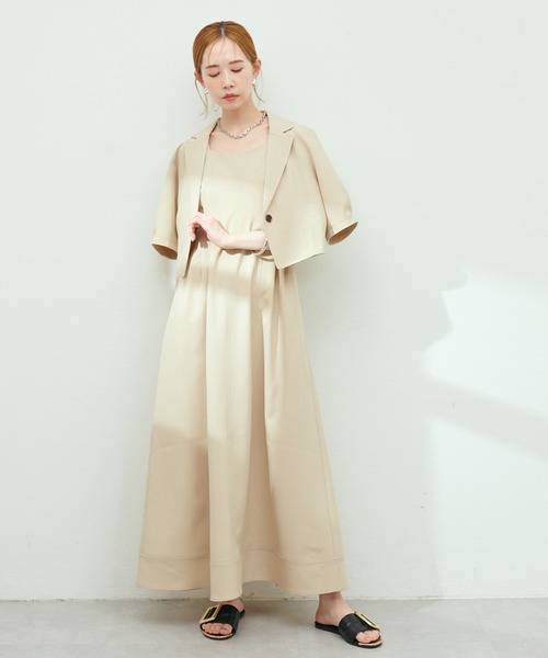 ナチュラルクチュール ショートジャケット×ジャンスカ natural couture（ナチュラルクチュール）の「ショート