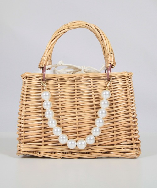 Julia Boutique（ジュリアブティック）の「パール付きスクエアかごバッグ/23085（かごバッグ・レディース・ベージュ・ONE）」の13枚目の写真