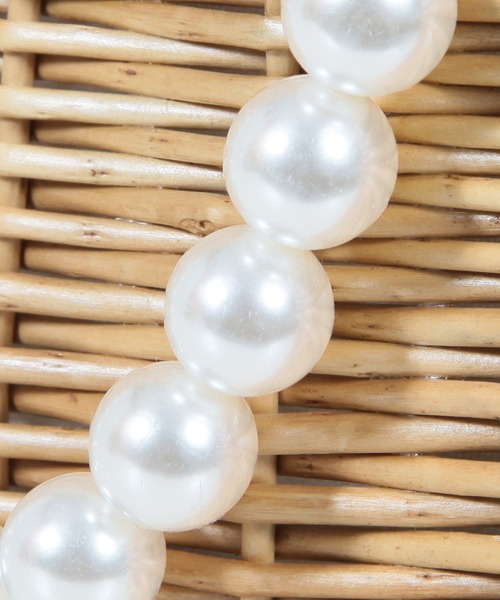 Julia Boutique（ジュリアブティック）の「パール付きスクエアかごバッグ/23085（かごバッグ・レディース・ベージュ・ONE）」の10枚目の写真