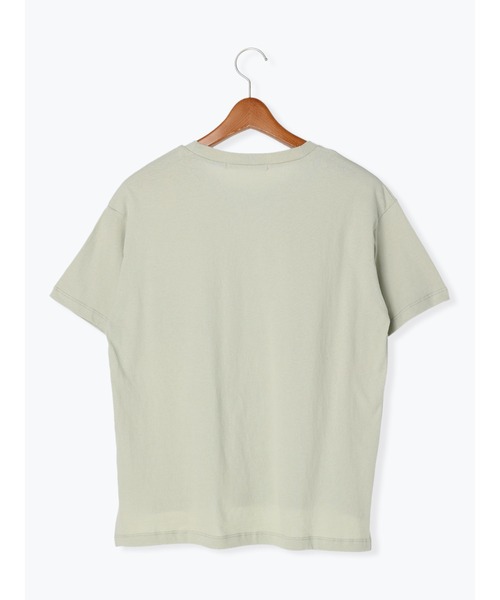 Lugnoncure（ルノンキュール）の「ポケット女の子刺繍Tシャツ（Tシャツ/カットソー・レディース・オフホワイト/ミント/チャコールグレー・F）」の7枚目の写真