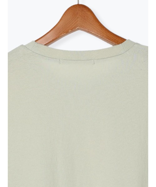 Lugnoncure（ルノンキュール）の「ポケット女の子刺繍Tシャツ（Tシャツ/カットソー・レディース・オフホワイト/ミント/チャコールグレー・F）」の11枚目の写真