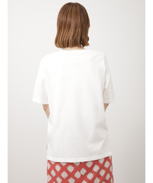 Lugnoncure（ルノンキュール）の「ポケット女の子刺繍Tシャツ（Tシャツ/カットソー・レディース・オフホワイト/ミント/チャコールグレー・F）」の19枚目の写真