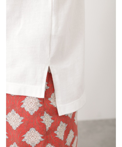 Lugnoncure（ルノンキュール）の「ポケット女の子刺繍Tシャツ（Tシャツ/カットソー・レディース・オフホワイト/ミント/チャコールグレー・F）」の13枚目の写真