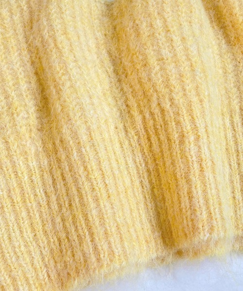 I am I in fact...(アイアムアイインファクト)の「HAIRY ニットブラキャミ(キャミソール・レディース・パープル/ピンク/イエロー/ブラック・FREE)」の8枚目の写真