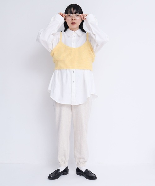 I am I in fact...(アイアムアイインファクト)の「HAIRY ニットブラキャミ(キャミソール・レディース・パープル/ピンク/イエロー/ブラック・FREE)」の17枚目の写真