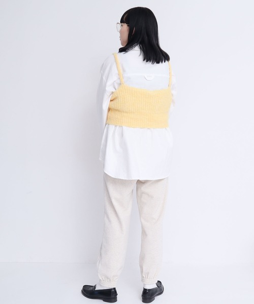 I am I in fact...(アイアムアイインファクト)の「HAIRY ニットブラキャミ(キャミソール・レディース・パープル/ピンク/イエロー/ブラック・FREE)」の19枚目の写真