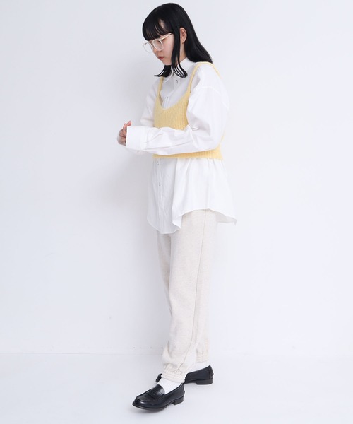 I am I in fact...(アイアムアイインファクト)の「HAIRY ニットブラキャミ(キャミソール・レディース・パープル/ピンク/イエロー/ブラック・FREE)」の20枚目の写真