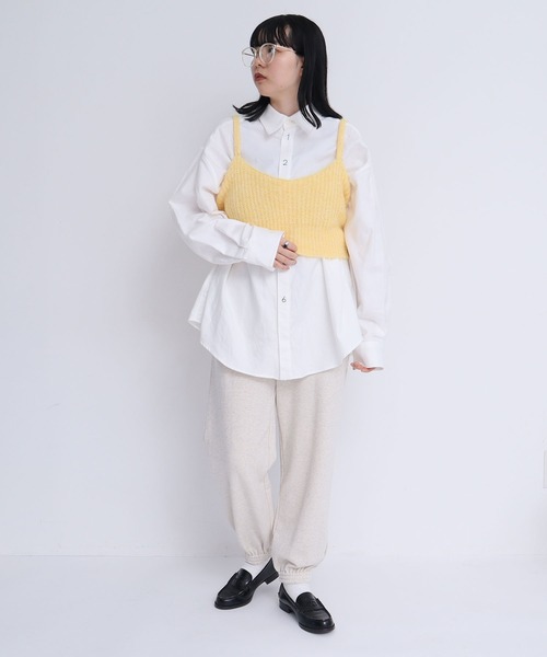 I am I in fact...(アイアムアイインファクト)の「HAIRY ニットブラキャミ(キャミソール・レディース・パープル/ピンク/イエロー/ブラック・FREE)」の21枚目の写真