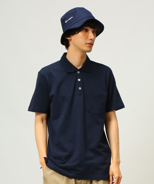 S＆SONS（エスアンドサンズ）の「DRY 無地 半袖 ポロシャツ（ポロシャツ・メンズ・ダークグレー/ネイビー/パープル/ピンク/グリーン/ホワイト/ブラック/ブルー/クリーム/グレー・L/LL/M）」の8枚目の写真