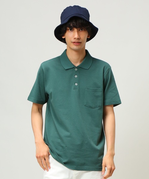S＆SONS（エスアンドサンズ）の「DRY 無地 半袖 ポロシャツ（ポロシャツ・メンズ・ダークグレー/ネイビー/パープル/ピンク/グリーン/ホワイト/ブラック/ブルー/クリーム/グレー・L/LL/M）」の7枚目の写真