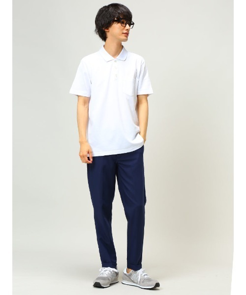 S＆SONS（エスアンドサンズ）の「DRY 無地 半袖 ポロシャツ（ポロシャツ・メンズ・ダークグレー/ネイビー/パープル/ピンク/グリーン/ホワイト/ブラック/ブルー/クリーム/グレー・L/LL/M）」の11枚目の写真