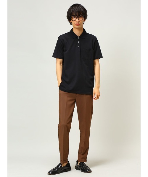S＆SONS（エスアンドサンズ）の「DRY 無地 半袖 ポロシャツ（ポロシャツ・メンズ・ダークグレー/ネイビー/パープル/ピンク/グリーン/ホワイト/ブラック/ブルー/クリーム/グレー・L/LL/M）」の12枚目の写真