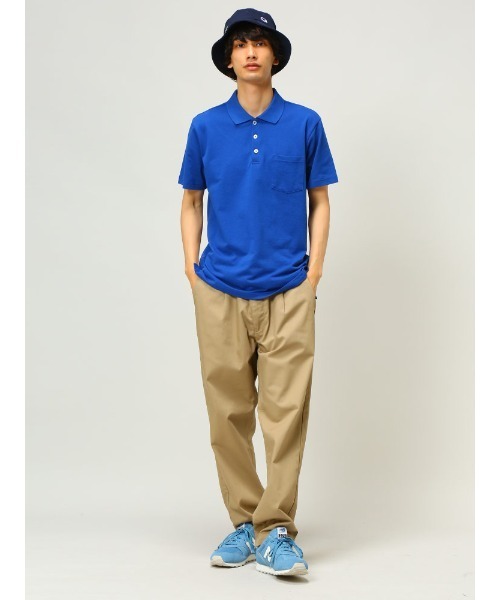 S＆SONS（エスアンドサンズ）の「DRY 無地 半袖 ポロシャツ（ポロシャツ・メンズ・ダークグレー/ネイビー/パープル/ピンク/グリーン/ホワイト/ブラック/ブルー/クリーム/グレー・L/LL/M）」の18枚目の写真