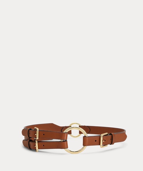 トライストラップ Oリング レザー ベルト（ベルト）｜LAUREN RALPH