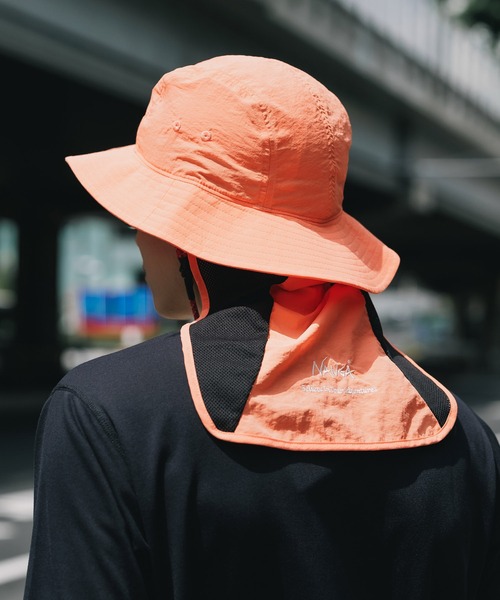 NANGA(ナンガ)の「NANGA/ナンガ NYLON TUSSER SUNSHADE HAT サンシェード ハット 2026年 夏 夏服(ハット・メンズ・アイボリー/ブラック/ライム/グレー/オレンジ/ダークブルー・FREE)」の6枚目の写真