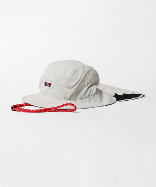 NANGA(ナンガ)の「NANGA/ナンガ NYLON TUSSER SUNSHADE HAT サンシェード ハット 2026年 夏 夏服(ハット・メンズ・アイボリー/ブラック/ライム/グレー/オレンジ/ダークブルー・FREE)」の2枚目の写真